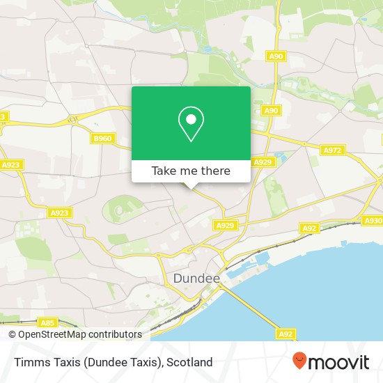 Timms Taxis (Dundee Taxis) map