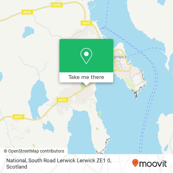 National, South Road Lerwick Lerwick ZE1 0 map