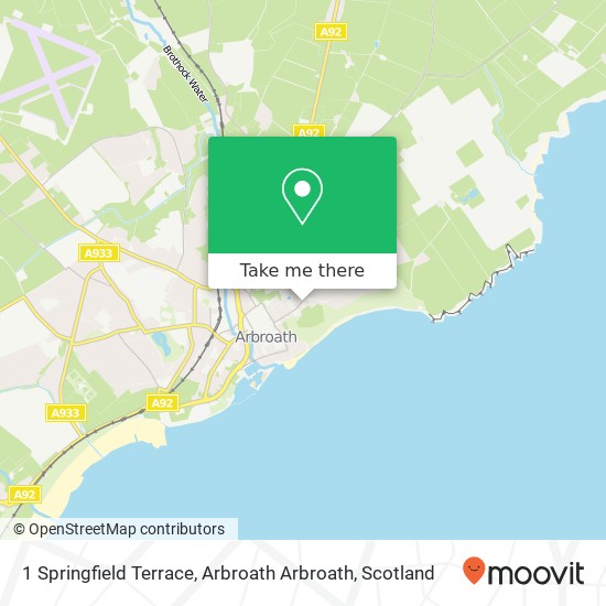 1 Springfield Terrace, Arbroath Arbroath map