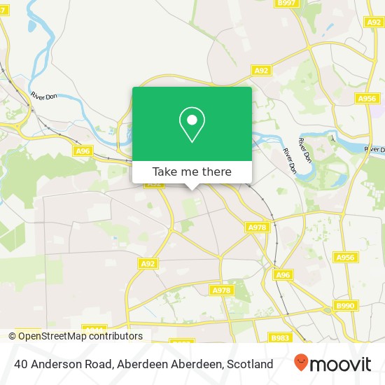 40 Anderson Road, Aberdeen Aberdeen map