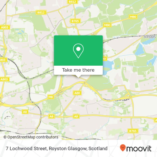 7 Lochwood Street, Royston Glasgow map