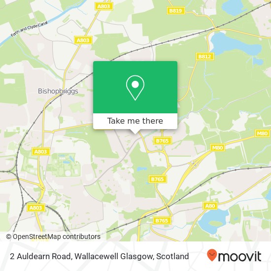 2 Auldearn Road, Wallacewell Glasgow map