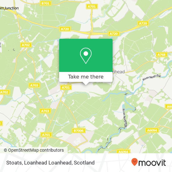 Stoats, Loanhead Loanhead map