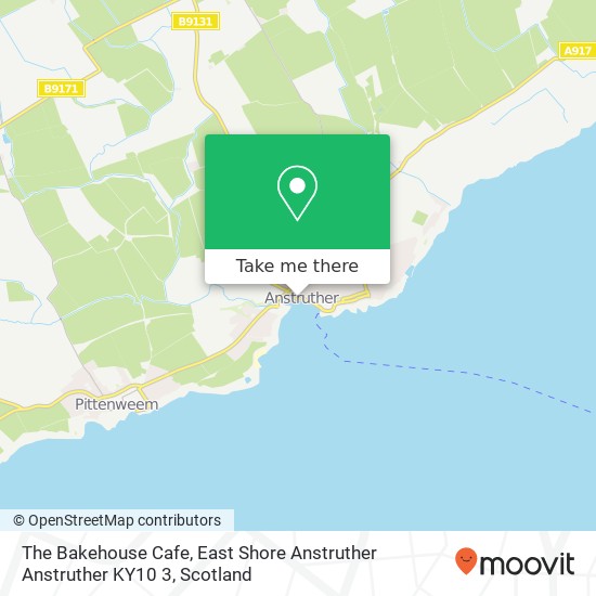 The Bakehouse Cafe, East Shore Anstruther Anstruther KY10 3 map