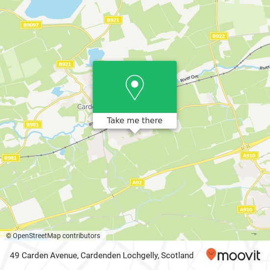 49 Carden Avenue, Cardenden Lochgelly map
