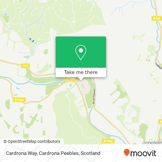 Cardrona Way, Cardrona Peebles map