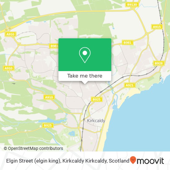 Elgin Street (elgin king), Kirkcaldy Kirkcaldy map