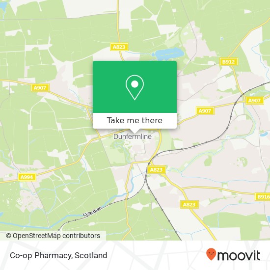 Co-op Pharmacy map