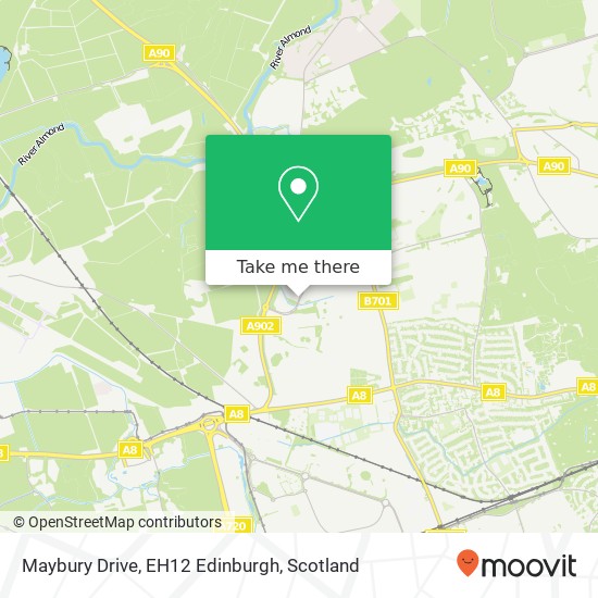 Maybury Drive, EH12 Edinburgh map