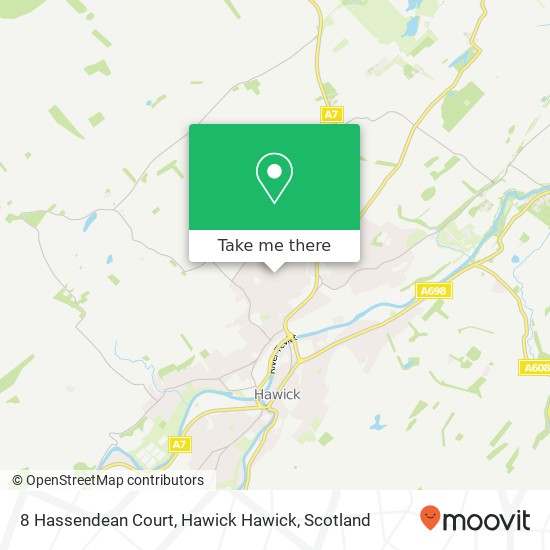 8 Hassendean Court, Hawick Hawick map
