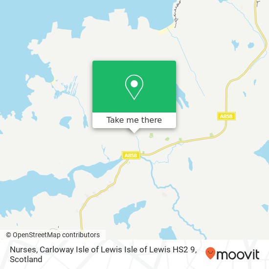 Nurses, Carloway Isle of Lewis Isle of Lewis HS2 9 map