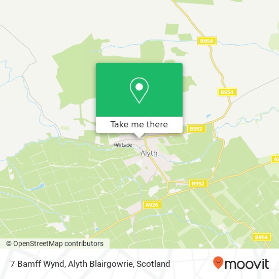 7 Bamff Wynd, Alyth Blairgowrie map