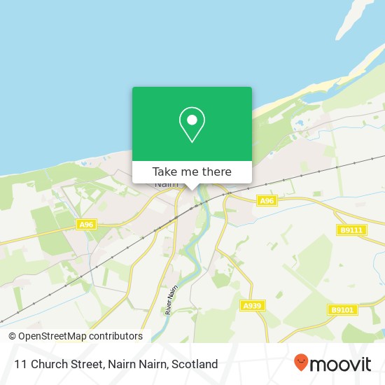 11 Church Street, Nairn Nairn map