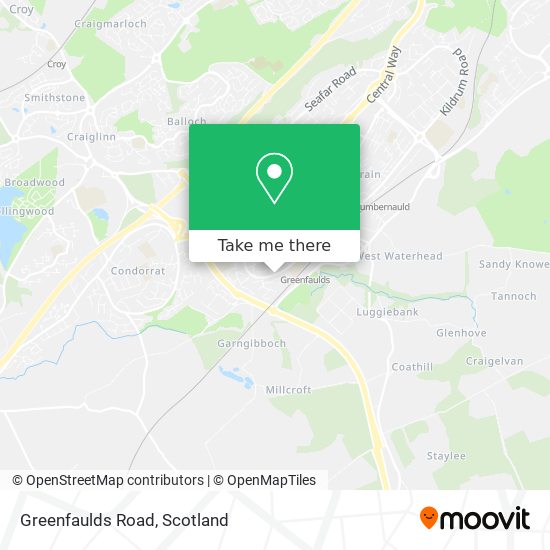 Greenfaulds Road map