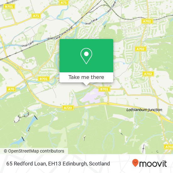 65 Redford Loan, EH13 Edinburgh map