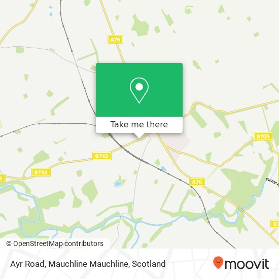 Ayr Road, Mauchline Mauchline map