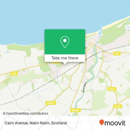 Cairn Avenue, Nairn Nairn map