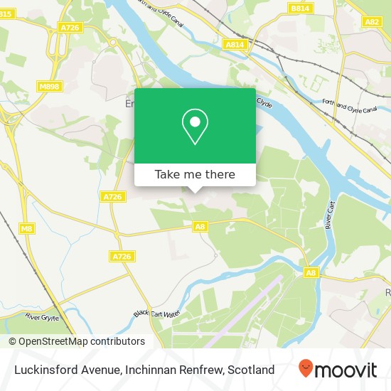 Luckinsford Avenue, Inchinnan Renfrew map