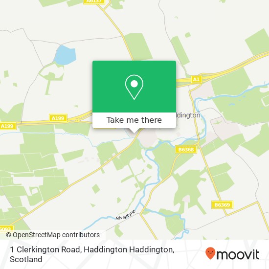 1 Clerkington Road, Haddington Haddington map