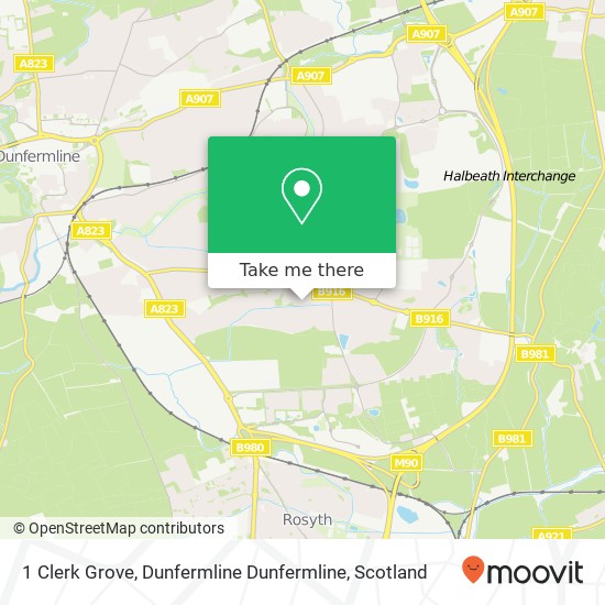 1 Clerk Grove, Dunfermline Dunfermline map
