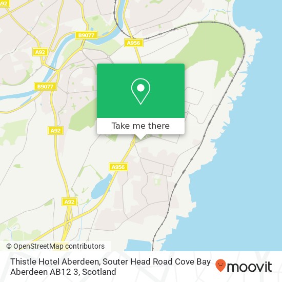 Thistle Hotel Aberdeen, Souter Head Road Cove Bay Aberdeen AB12 3 map