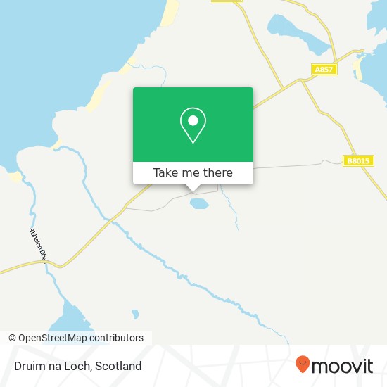 Druim na Loch map
