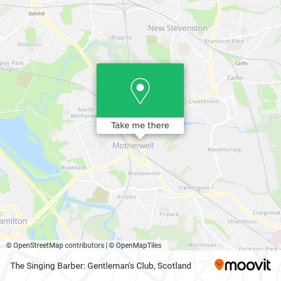 The Singing Barber: Gentleman's Club map