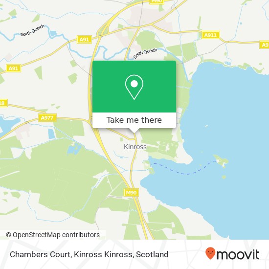 Chambers Court, Kinross Kinross map