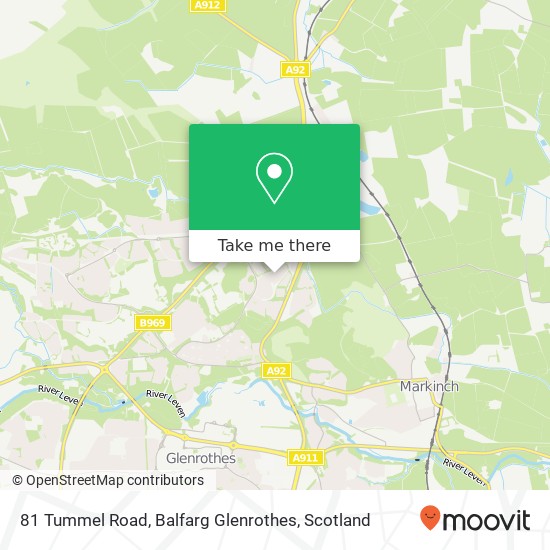 81 Tummel Road, Balfarg Glenrothes map