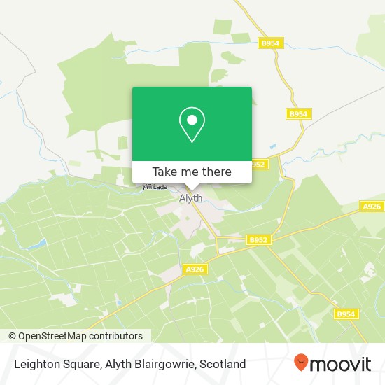 Leighton Square, Alyth Blairgowrie map