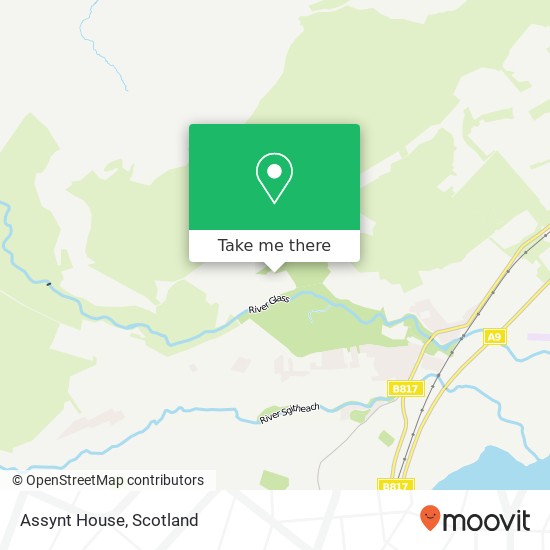 Assynt House, Assynt Ho Evanton Dingwall IV16 9 map