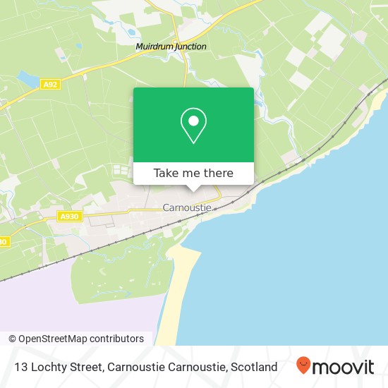 13 Lochty Street, Carnoustie Carnoustie map