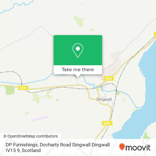 DP Furnishings, Docharty Road Dingwall Dingwall IV15 9 map