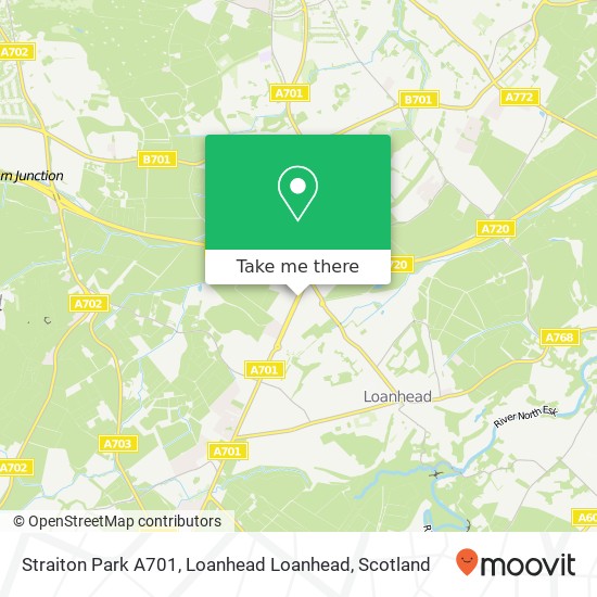 Straiton Park A701, Loanhead Loanhead map