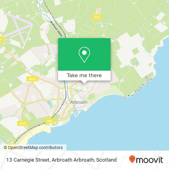 13 Carnegie Street, Arbroath Arbroath map