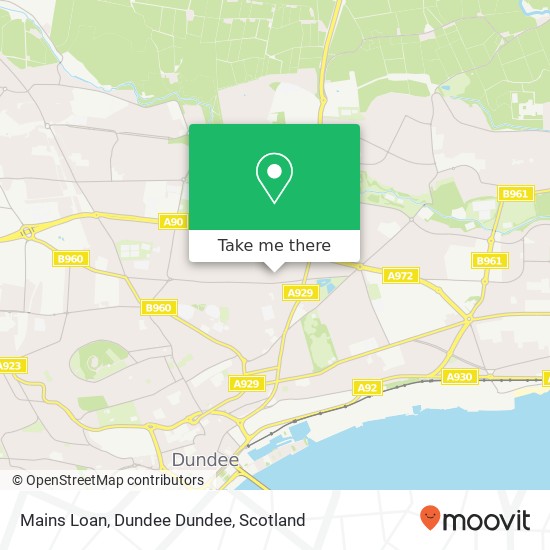 Mains Loan, Dundee Dundee map