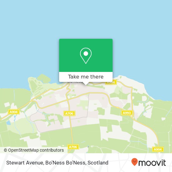 Stewart Avenue, Bo'Ness Bo'Ness map