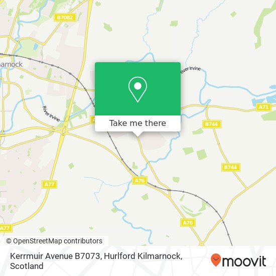 Kerrmuir Avenue B7073, Hurlford Kilmarnock map