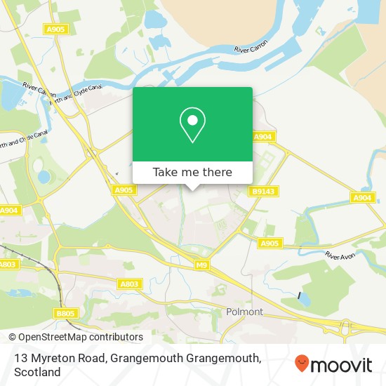 13 Myreton Road, Grangemouth Grangemouth map