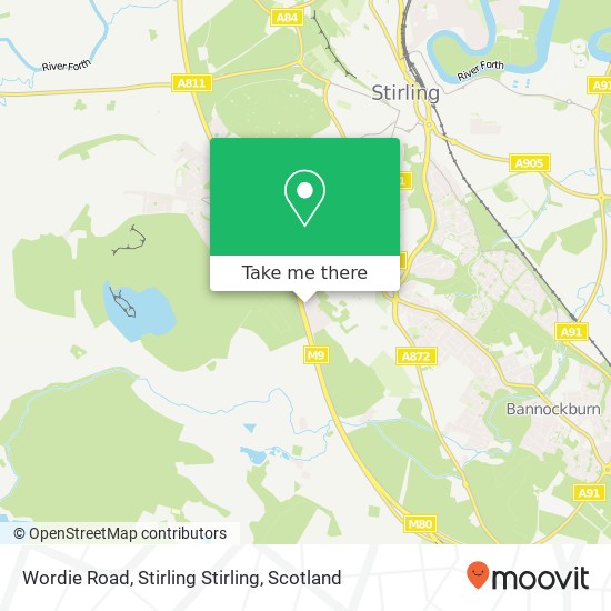 Wordie Road, Stirling Stirling map