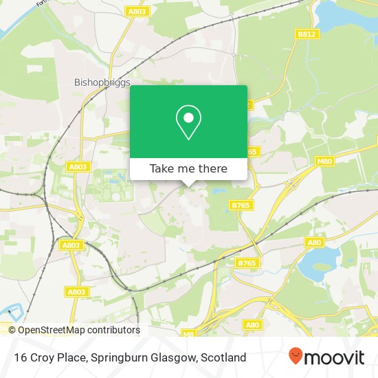 16 Croy Place, Springburn Glasgow map