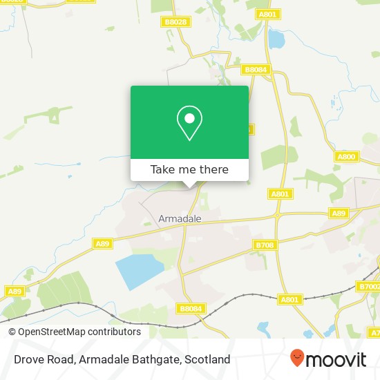 Drove Road, Armadale Bathgate map