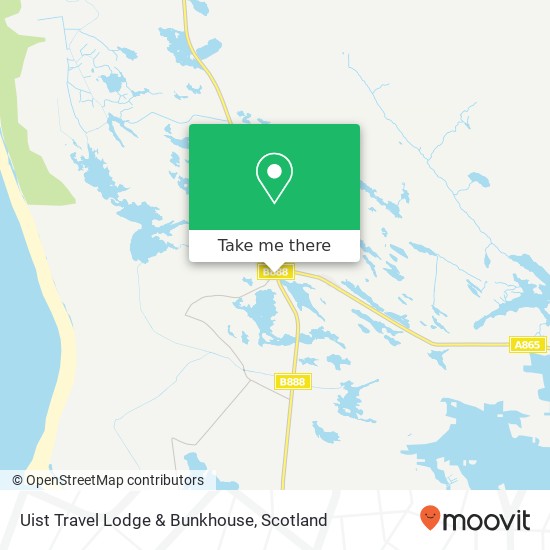 Uist Travel Lodge & Bunkhouse map