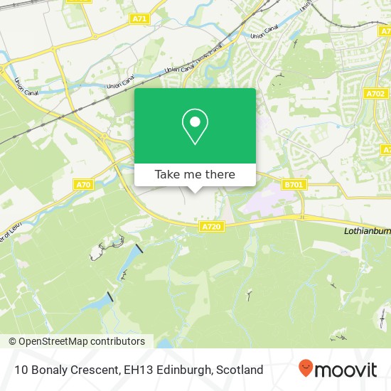 10 Bonaly Crescent, EH13 Edinburgh map