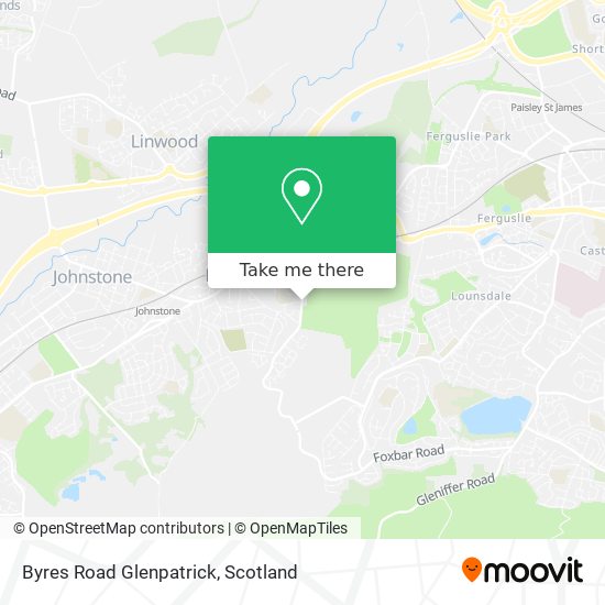 Byres Road Glenpatrick map
