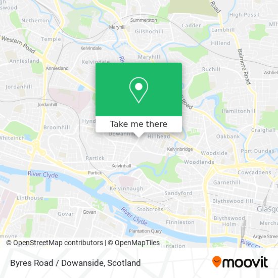 Byres Road / Dowanside map