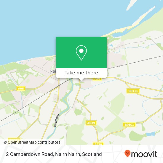 2 Camperdown Road, Nairn Nairn map