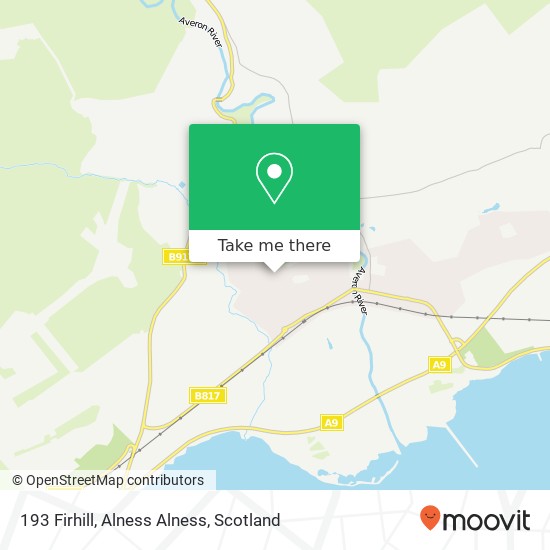 193 Firhill, Alness Alness map
