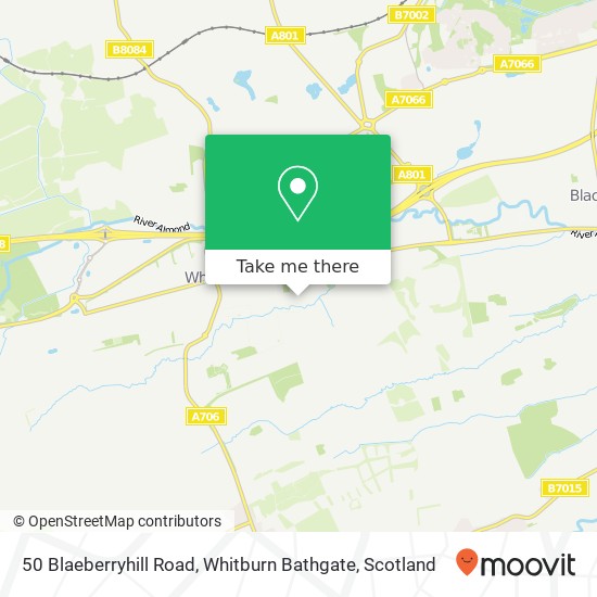 50 Blaeberryhill Road, Whitburn Bathgate map