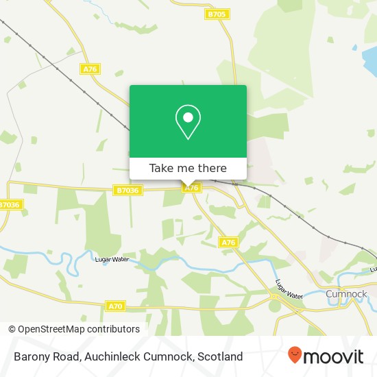 Barony Road, Auchinleck Cumnock map